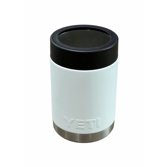 Yeti Rambler Colster Can Cooler 12 OZ Insulator Koozie Stainless White Black - Picture 2 of 4
